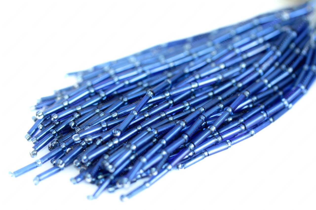 Пучки стекляруса Sapphire 6mm прямий
